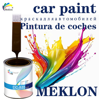 Résistant aux intempéries 1K Transparent Fer Jaune Peinture acrylique Peinture automobile Peinture automobile Couche et peinture