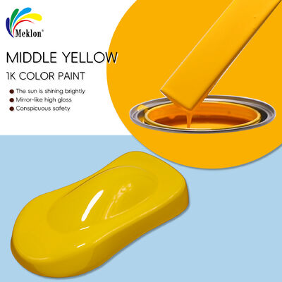 2113 Jaune moyen Peinture de réparation de voiture acrylique 2K Haut revêtement acrylique solide avec système intelligent de correspondance des couleurs