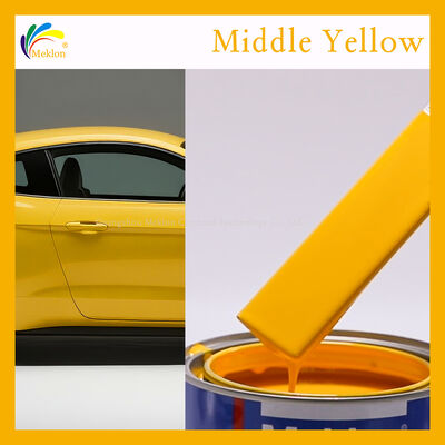 2113 Jaune moyen Peinture de réparation de voiture acrylique 2K Haut revêtement acrylique solide avec système intelligent de correspondance des couleurs
