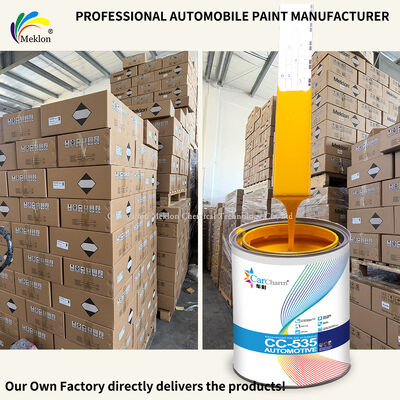 2113 Jaune moyen Peinture de réparation de voiture acrylique 2K Haut revêtement acrylique solide avec système intelligent de correspondance des couleurs