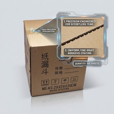 La série de papier de verre fournie directement par le fabricant Meklon est adaptée à de multiples scénarios.