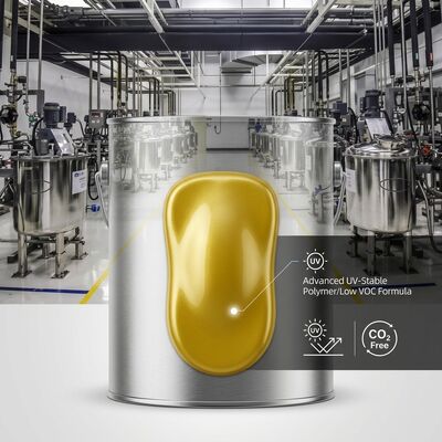Peinture de réparation automobile à faible teneur en COV Perle Cristal Jaune Peinture de voiture résistante aux UV Fournisseur