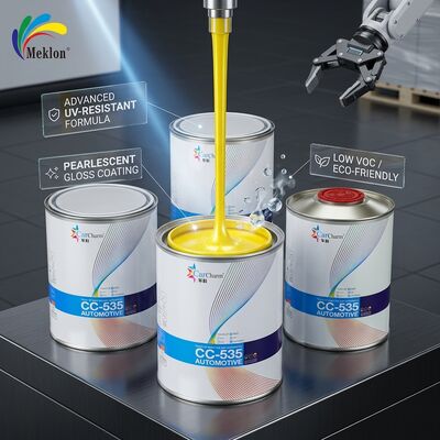 Peinture de réparation automobile à faible teneur en COV Perle Cristal Jaune Peinture de voiture résistante aux UV Fournisseur