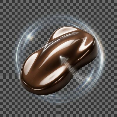 Peinture automobile brune professionnelle TopCoat pour les fabricants de réparation automobile