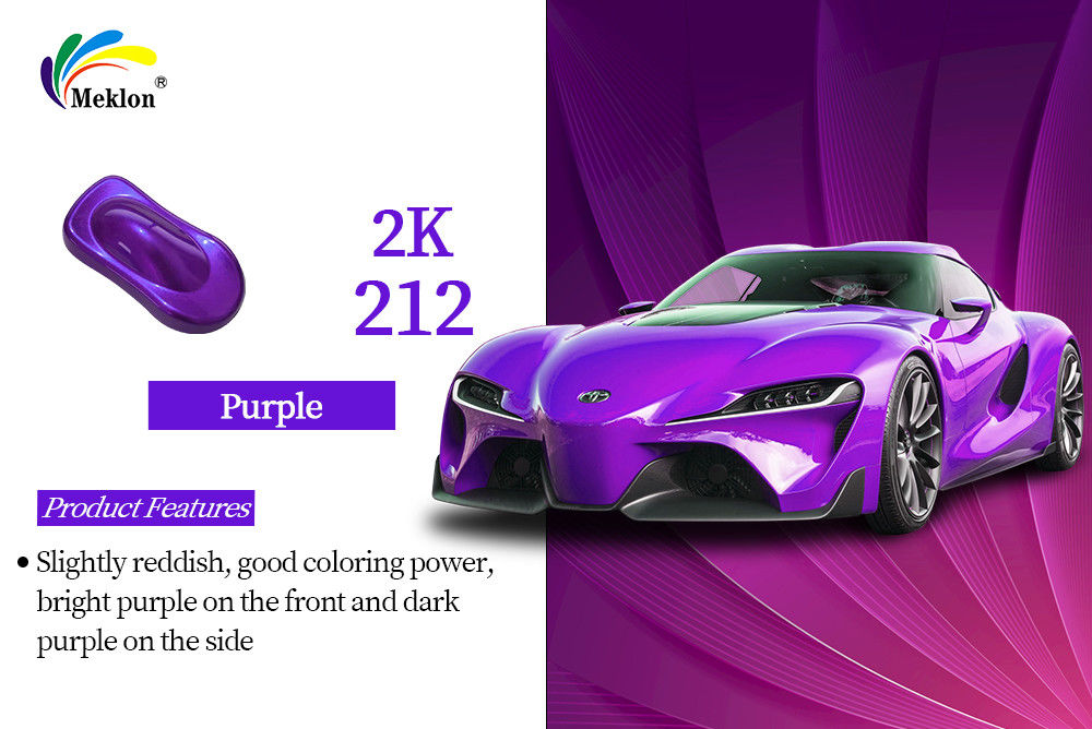 Peinture automobile résistante aux intempéries 2K violette bleue couleur polyvalente