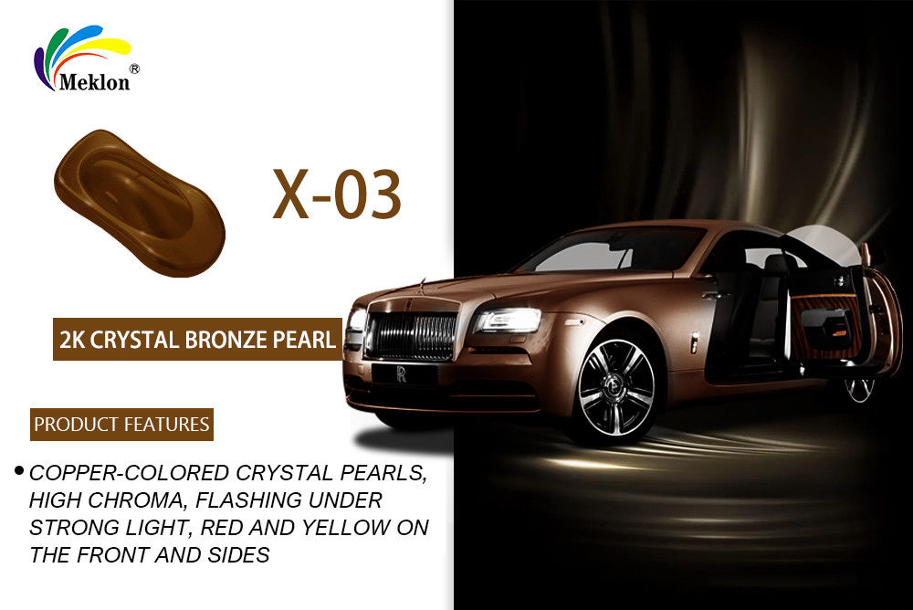 Peinture automobile HS 1K en bronze cristallin: haute application et matières premières pour la carrosserie de voiture