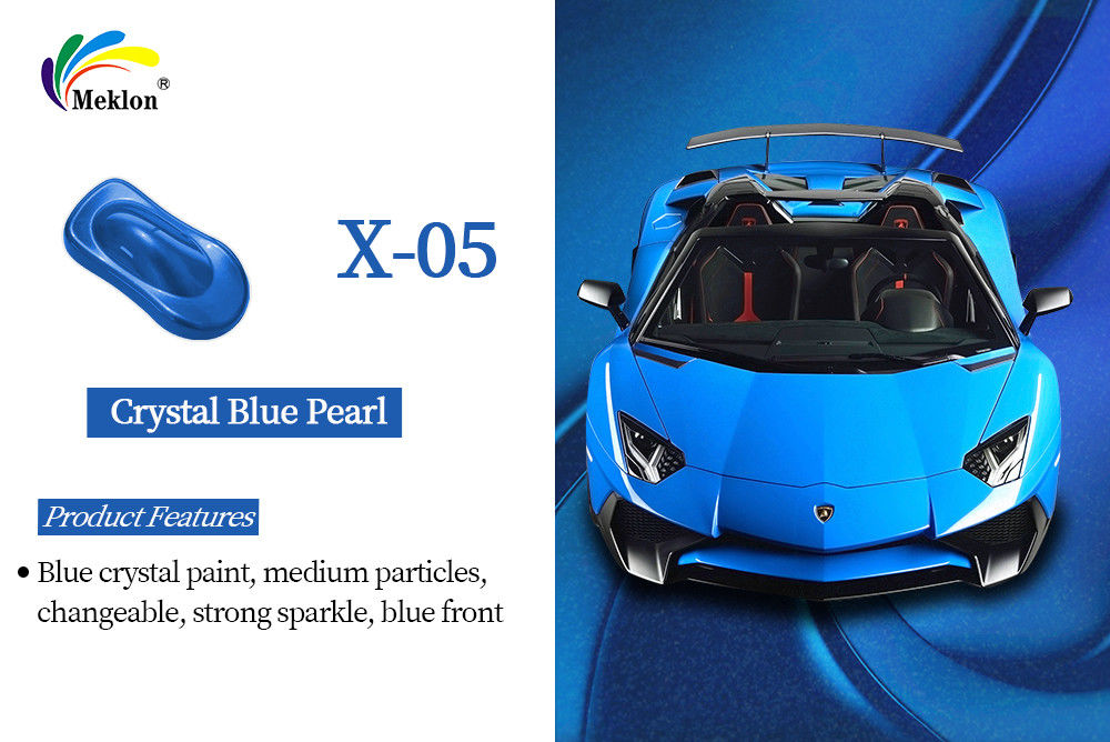 Peintures de perle bleu cristallin 1K: longue durée de couleur vive et résistance aux intempéries