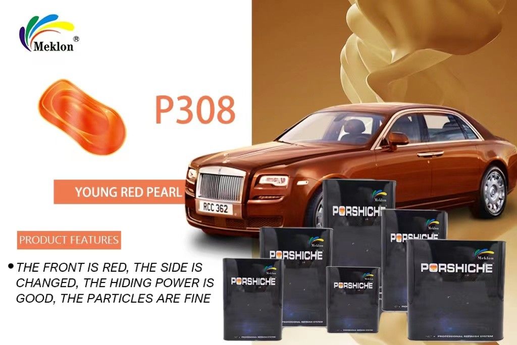 Peinture de voiture à perle rouge résistante aux rayures et à l'usure