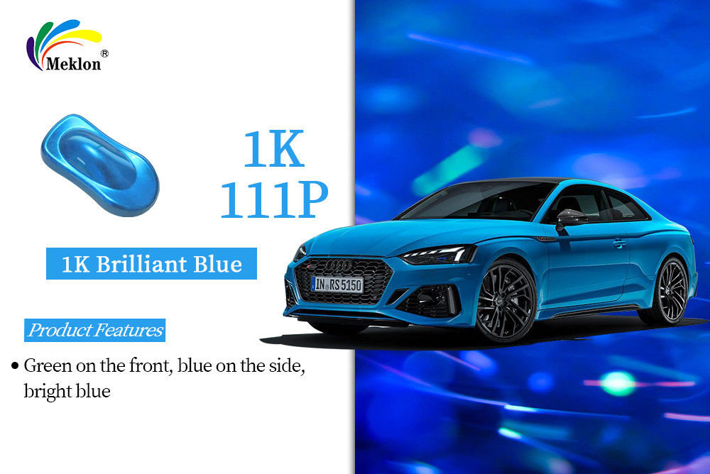 1K couche de carrosserie bleu brillant Peinture automobile résistante à la rouille séchante 1K Peinture métallique