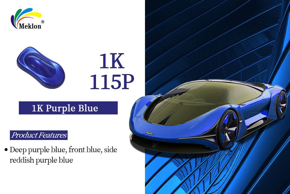 Anti-fading haute brillance 1K violet bleu métallique couche de base couleur peinture automatique