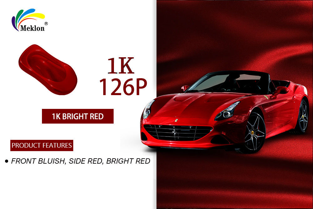 Peinture automobile résistante aux acides couche de base couleur rouge solide anti-oxydation