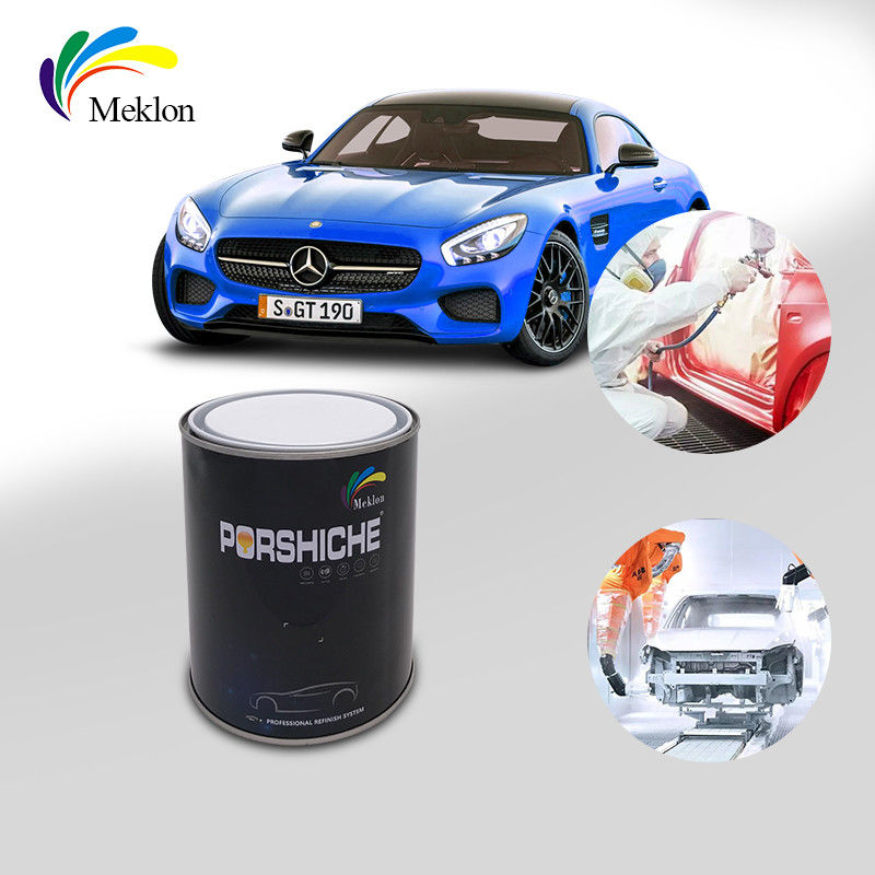 Peinture automobile métallique argentée non toxique étanche à l'eau couleur bleu éclatant