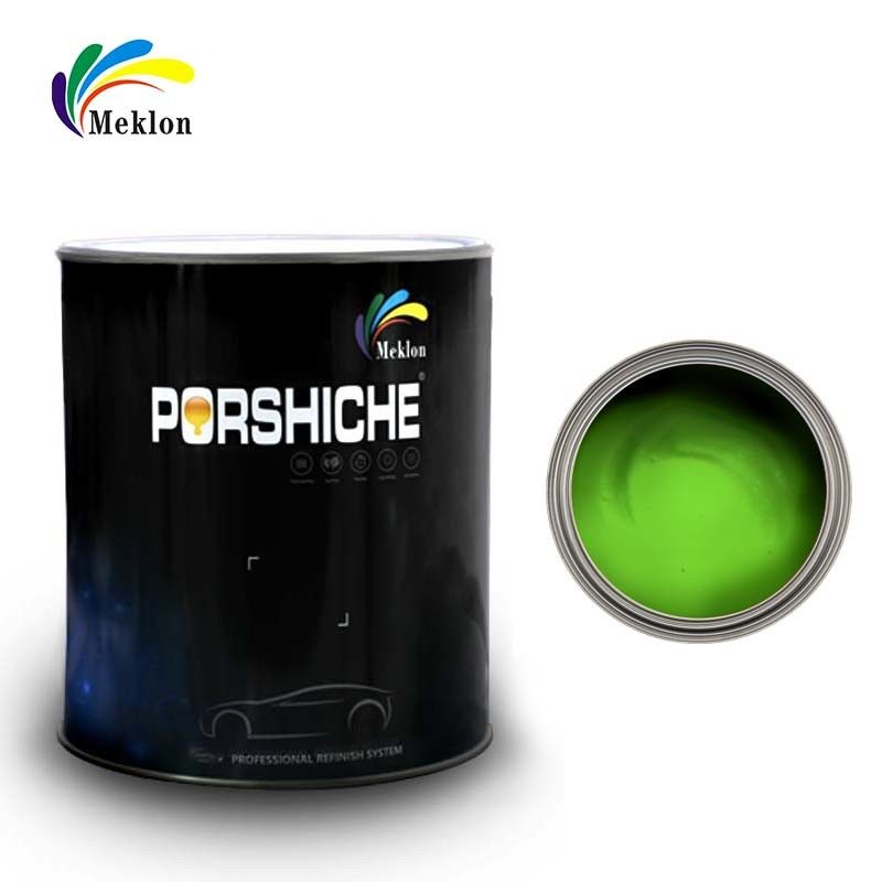 Peinture automobile à faible COV et résistant aux températures élevées Peinture de voiture finition en jaune vert