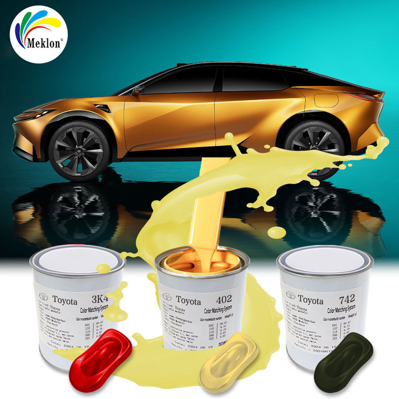 Peinture de voiture mixte résistante aux rayures et aux copeaux pour Toyota 4Q2 Champagne Gold