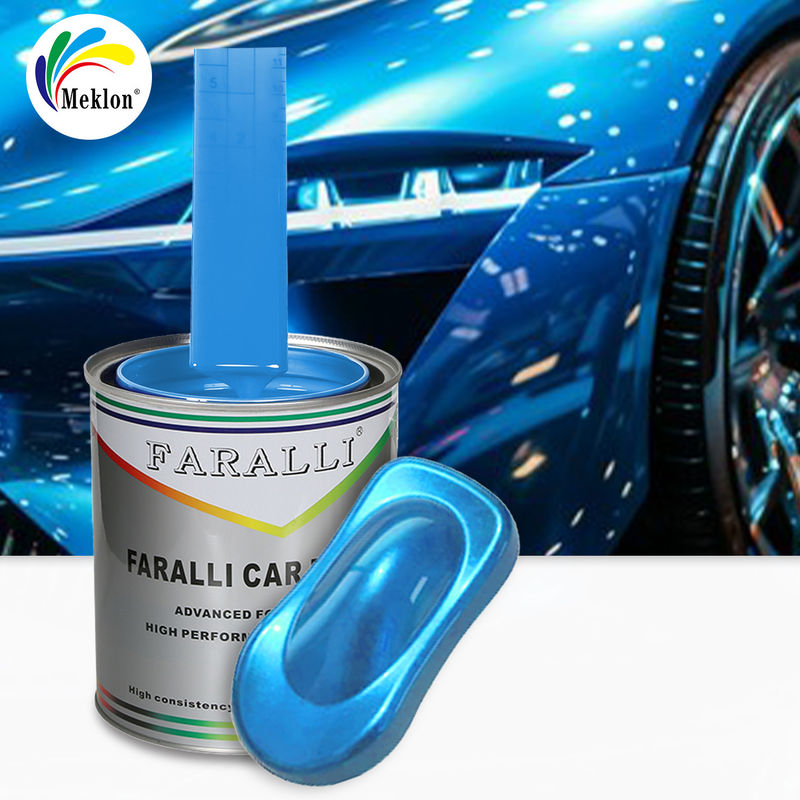 1K neige glacée bleu brillant couleurs acryliques solides Peinture automobile pour réparation de carrosserie de voiture d'occasion
