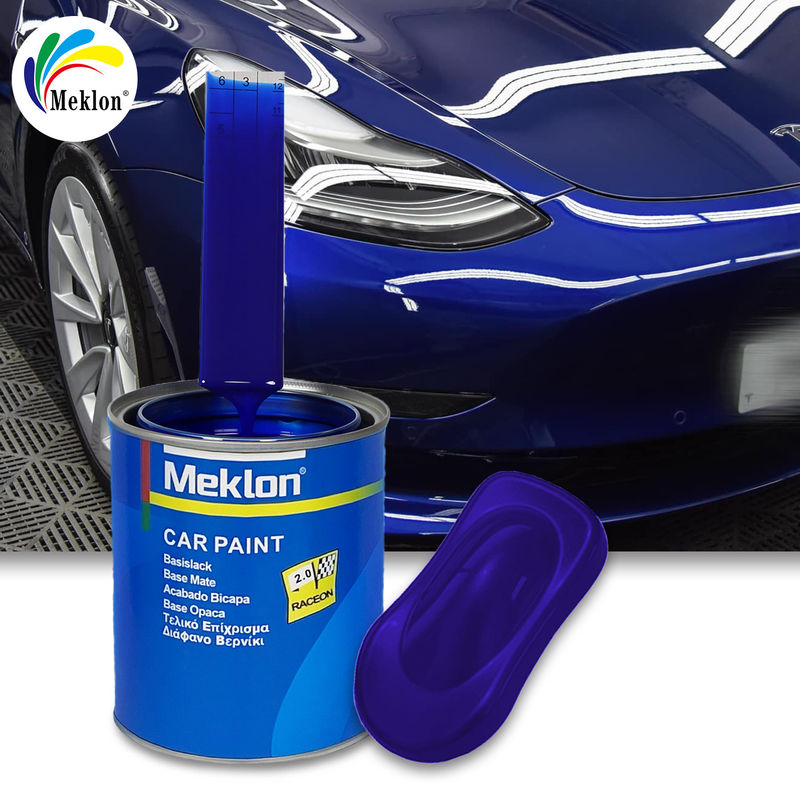 Couche de base acrylique 2K haute brillance avec la peinture de voiture de fournitures automobiles bleu brillant perle Peinture de finition de voiture