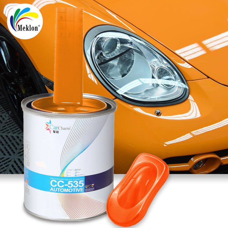Peinture automobile Excellente couverture 1K 2K couleur orange Auto Base Coat Refinish Peinture automobile