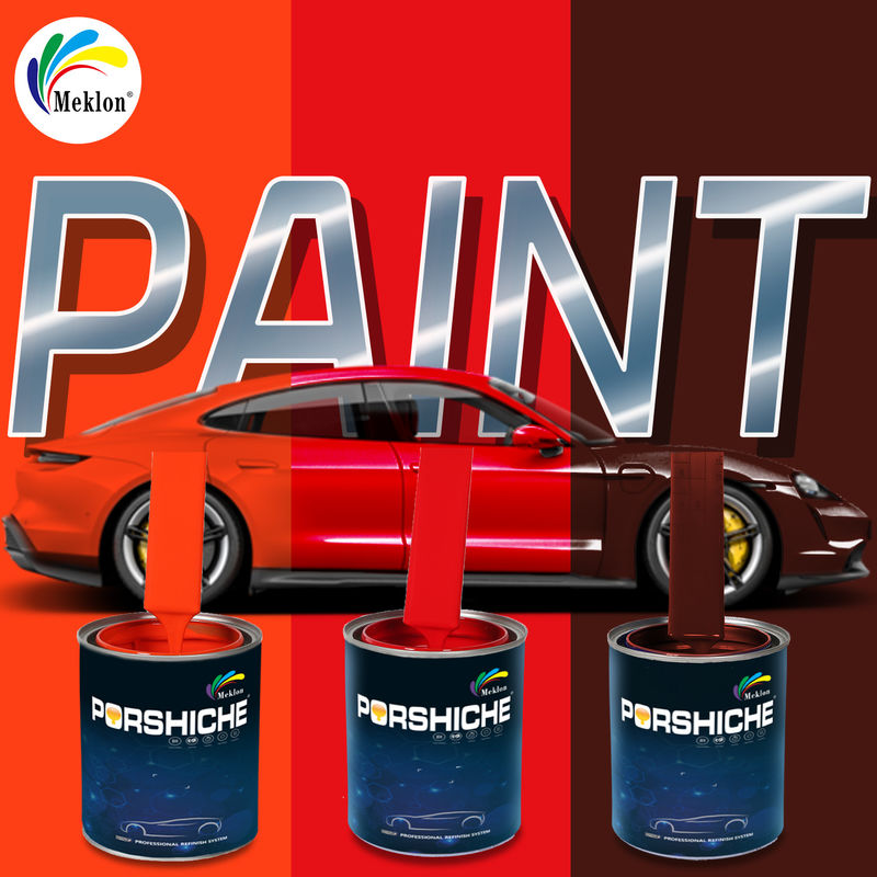 Peinture automobile à effet miroir haute brillance Peinture automobile 1K Grande peinture rouge pour réparation de voiture Peinture pure et pleine couleur fournisseur