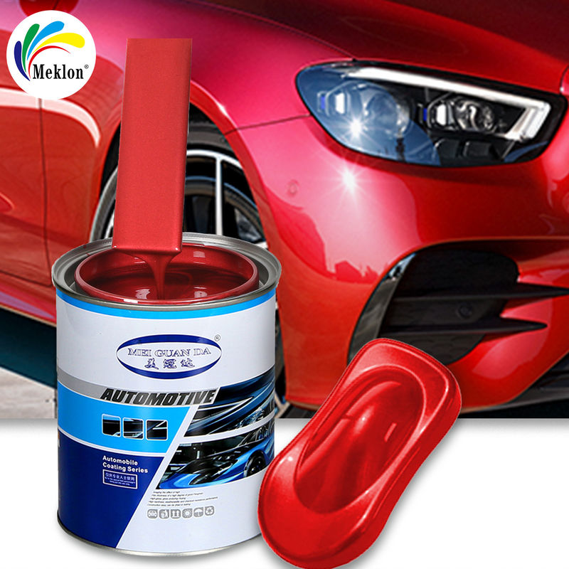 1K Red Car Refinish Paint équipes indépendantes de R & D et de production avec des graphiques de masterbatch et des cartes de couleur