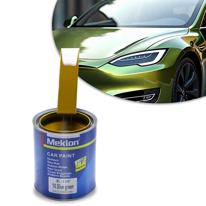 1K Peinture automobile verte d'olive à haute performance revêtement liquide de résine pour la peinture acrylique à pulvérisation avec apparence en poudre