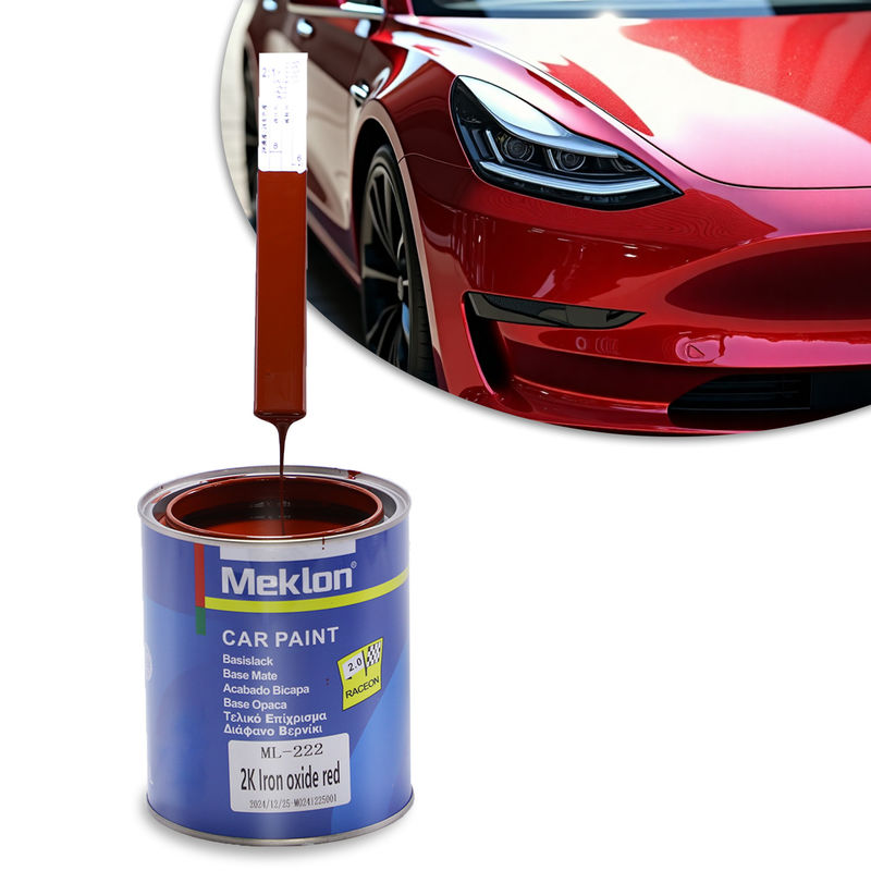 La peinture automobile rouge de l'oxyde de fer 2K est la peinture liquide acrylique pour la peinture de finition automobile