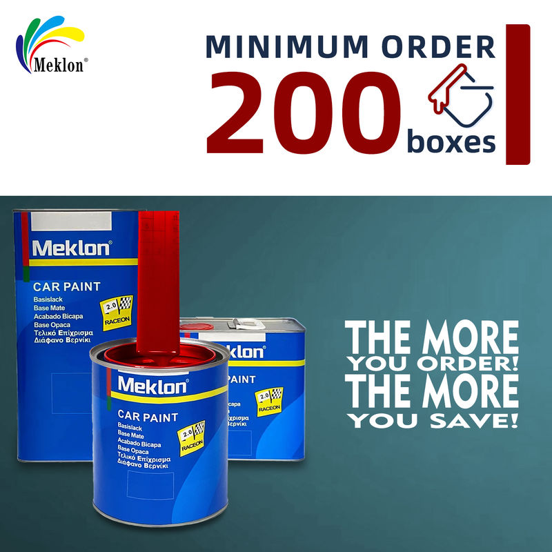 Peinture de voiture résistante aux UV 1K avec un haut lustre continu et une peinture rouge éblouissante