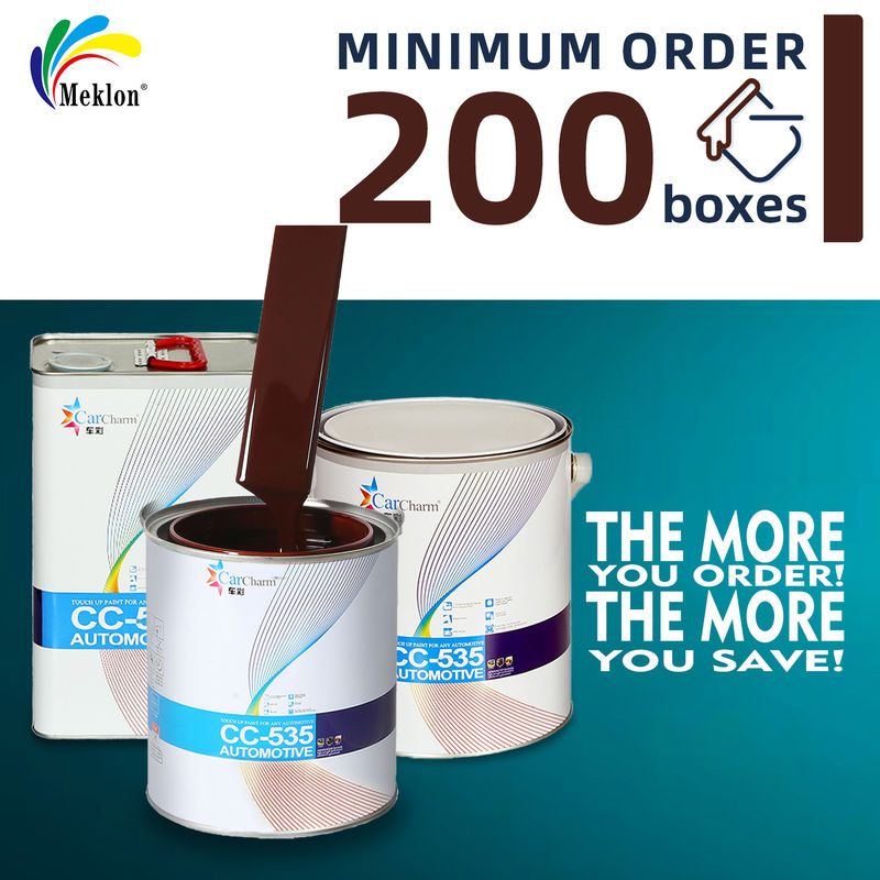 Peinture automobile marron à faibles COV respectueuse de l'environnement, avec haute brillance et résistance aux UV