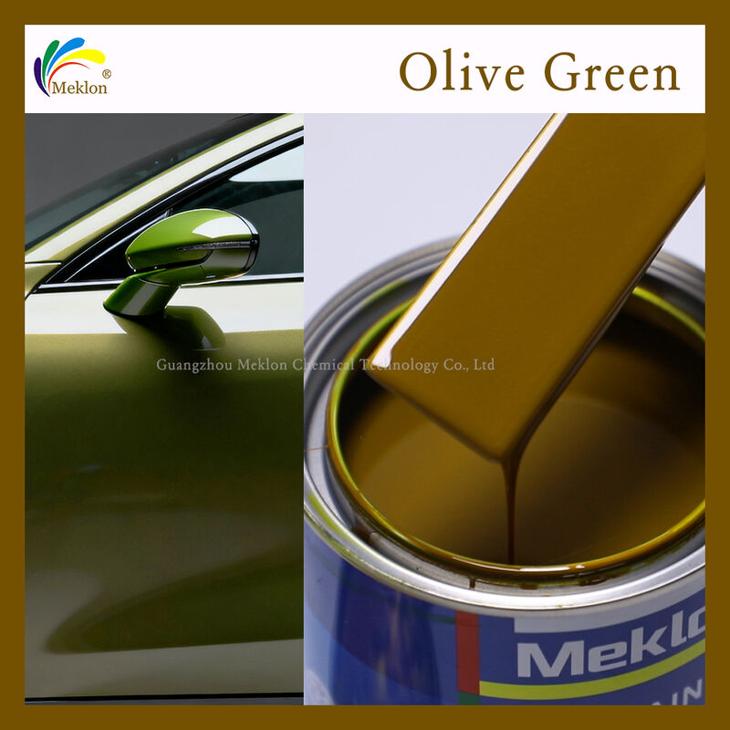 Peinture de réparation de voiture vert olive 118 avec mélange de précision acrylique et délai de livraison de 7 à 14 jours