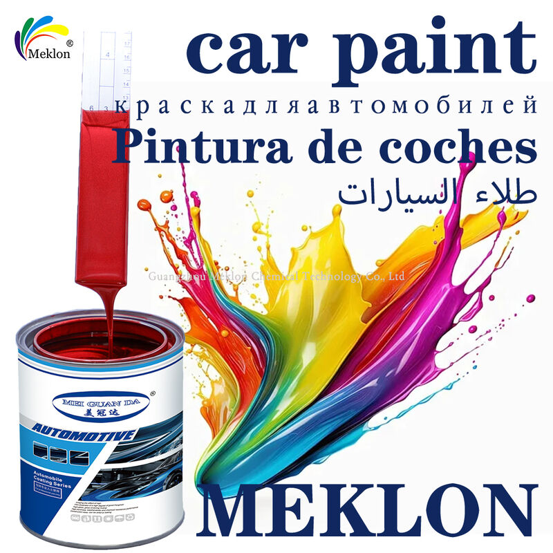 Peinture automobile professionnelle conçue pour une application et une excellente adhérence sur divers panneaux de carrosserie X09 Glitter Red Silver