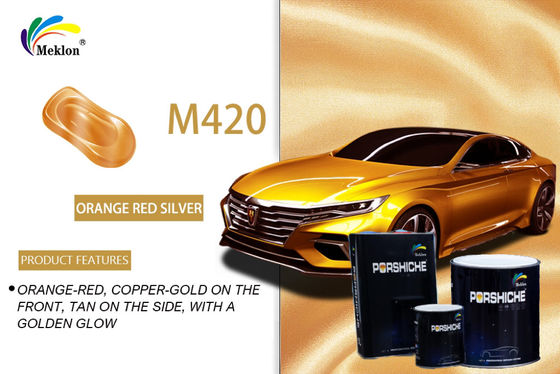 Peinture auto rouge orange résistante à la chaleur, peinture métallique sans odeur pour voiture.