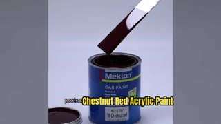 Peinture de voiture rouge châtaigne finition rétro