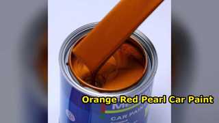 Pouvoir masquant élevé de peinture de voiture de perle rouge orange