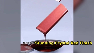 Examen de la peinture acrylique en gros X02 Crystal Red Pearl 1L
