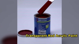 Peinture de voiture rouge transparente haute brillance